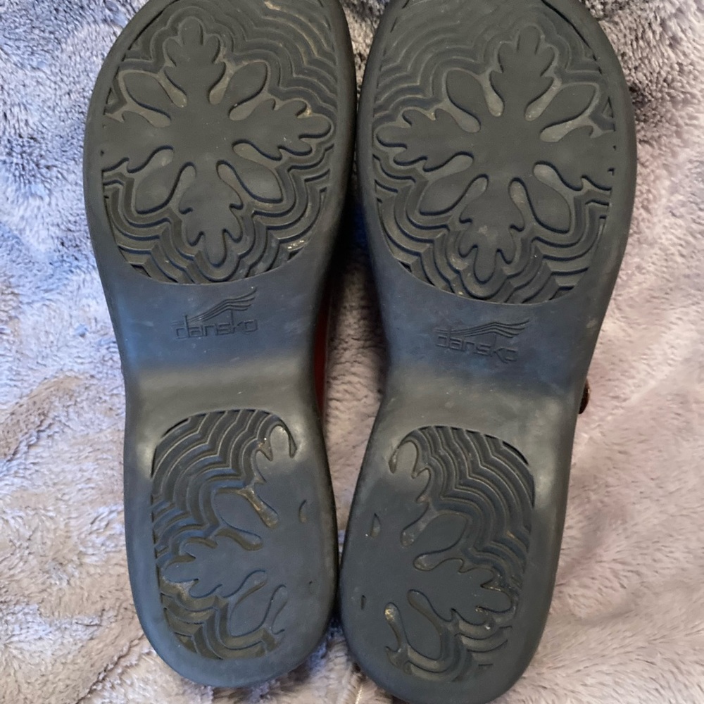 Dansko Women Darcy Shoe Size 41 10.5 Brown Leather Chunky Thick Sole Brazil - Picture 7 of 7